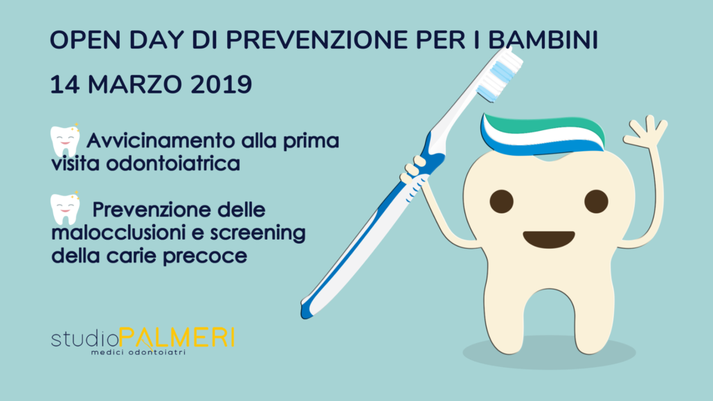 Open day di prevenzione odontoiatrica per i bambini allo Studio dentistico a Catania: Palmeri