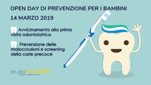 Open day di prevenzione odontoiatrica per i bambini allo Studio dentistico a Catania: Palmeri